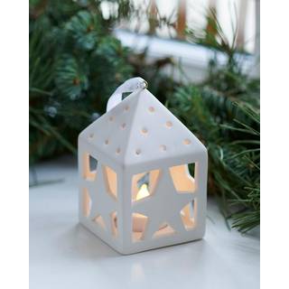 Sirius Olina Stjerne Lanterne Med LED Lys H:10,5 Cm Hvid