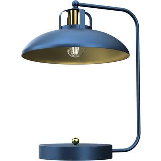 Bordlampe Felix, blå/guld