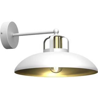 Væglampe Felix, hvid/guld