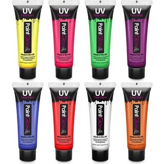 UV Maling til Ansigtet og Kroppen (12ml) - Hvid