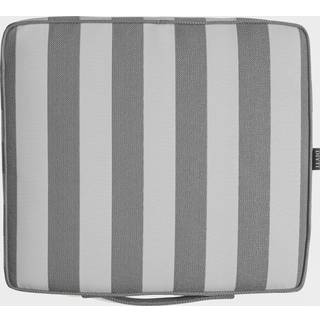 Diyti Wide Stripe Bådpude 40x45 Cm - Puder til Solsenge Polyester Grå - 06-GREC-WS-GRE/WHI