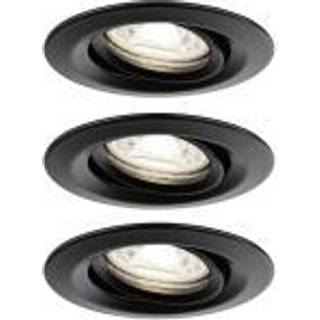 Paulmann Nova Mini indbygningsspot, 3, drejes sort