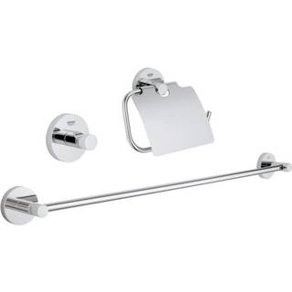Grohe Essentials tilbehørssæt Tilbehørssæt 3 i 1, hånd.hold, krog, papir, Børstet nikkel