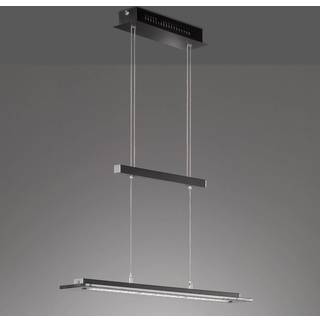 Tenso TW LED-hængelampe med dæmper, sort, 88cm