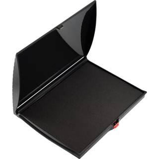 Supply360 AS-SHI0940188 SHINY STORT STAMP PASH FOLD PLAST DÆK S4 5 """" X 7 """" Sort blæk