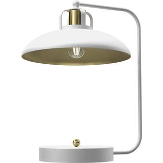 Bordlampe Felix, hvid/guld