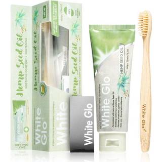 White Glo Hemp Seed Oil Blegende tandpasta med børste 150 g - 150 g