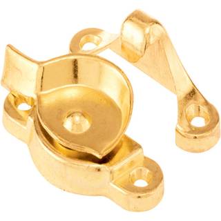 Prime-line F 2574 Sash Lock 1-15/16 og 1-7/8 in. Hulcentre passer til en enkelt/dobbelt h?ngt tr?vinduer Diecast zink messingbelagt (enkelt pakke