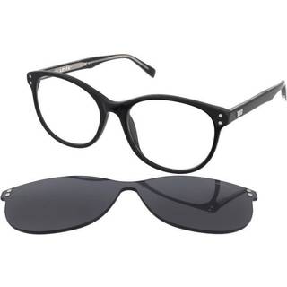Levi&#39;s LV 5012/CS With Clip-On 807/IR 53 Briller Kvinder Black - Black - 53mm