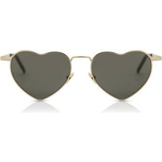 SAINT LAURENT Unisex SL 301 LOULOU 004 Solbriller Metal Guld Grå Geometrisk Normal