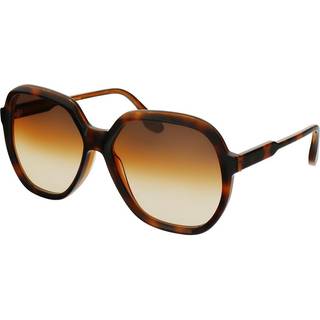 Victoria Beckham Kvinde VB625S 229 Solbriller Acetat Havana Brun Firkantet Skygge