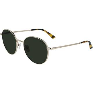 Calvin Klein Unisex CK21127S 717 Solbriller Metal Guld Grøn Rund