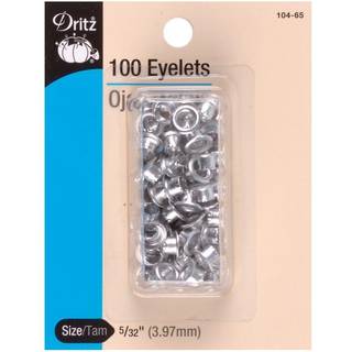 Dritz 5/32-tommer eyelets 100 grev nikkel