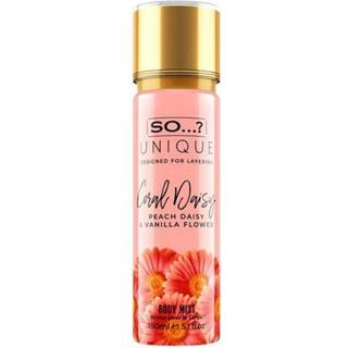 Så?...? Unik Coral Daisy Body Mist - Parfume til kvinder - Gourmand Fruity Vanilla Parfume - Gaver til kvinder - Kropsspray til kvinder - 5,1 oz