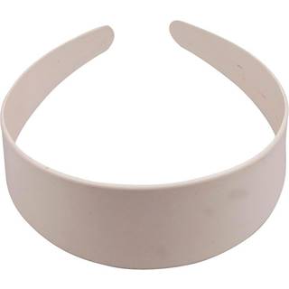 Bred Hvid Hårbøjle 40 mm - Komfort og Stil