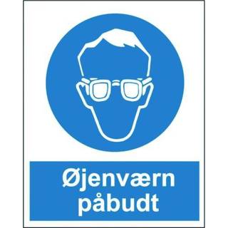 Øjenværn påbudt skilt