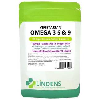 Lindens Vegansk Omega 3, 6 & 9 1000mg Kapsler