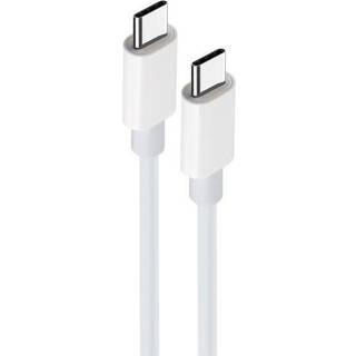 Maxlife MXUC-05 Opladningskabel USB-C - USB-C, 2m 60W, hvid