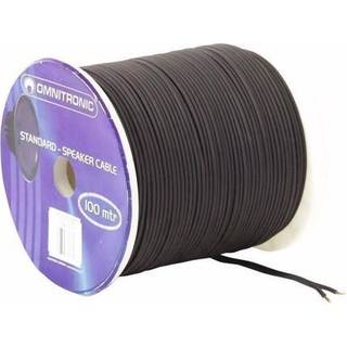 Omnitronic Speaker Cable 2x1.5 100m bk TILBUD NU højttalerkabel højttaler kabel