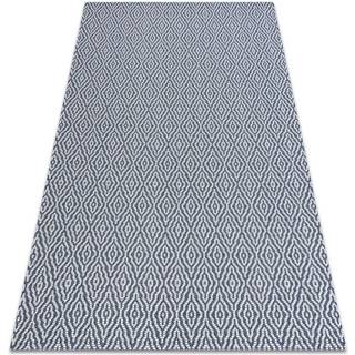 Tæppe CASA Økologisk, EKO SISAL Boho Roma22084 marineblå blå / fløde, lavet af genbrugsbomuld 172x270 cm