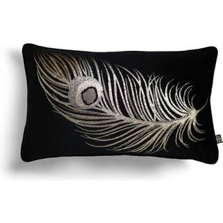 LLB Dandy velourfyldt pude 30 cm x 50 cm sort