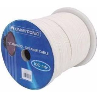 Omnitronic Speaker cable 2x1.5 100m wh højttalerkabel omnitronisk højttaler