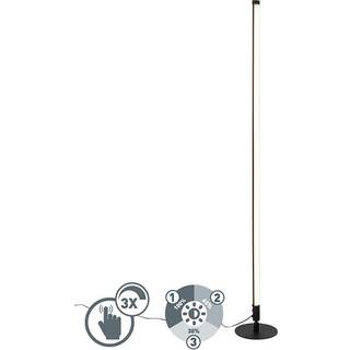 Gulvlampe sort inkl. LED med touch-dæmper 3 trin dæmpbar - Line-up
