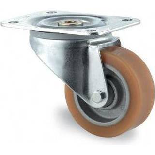Tente 4680ITP250P63 Hjul Polyuret, plade 140x110 Ø250 mm