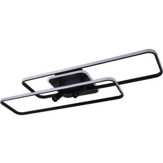 Lucande Tival LED-loftlampe, lang, sort