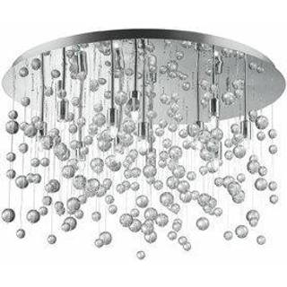 Ideal Lux loftslampe Neve 12-fl krom/klar Ø 63cm