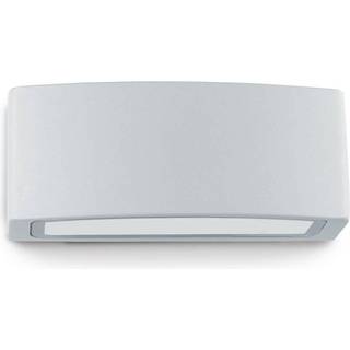 Ideallux Udendørs væglampe Andromeda, dæmpbar, Aluminium/grå/zink, Badeværelse, Aluminium, Moderne,