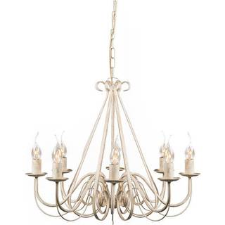 Klassisk lysekrone creme 8-lys - Giuseppe