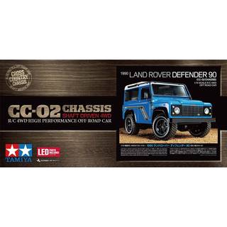 Tamiya Byggebil 1990 Land Rover Defen 90 (CC-02) 1:10 [Levering: 1-2 dage]