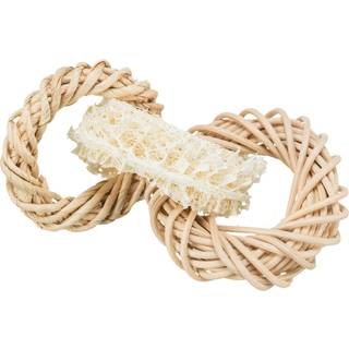 Trixie Loofah ring with rattan and corn leaf ring ø 13 cm