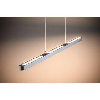 Paulmann URail LED-pendellampe Lento mat krom Lento, dæmpbar, Aluminium/grå/zink, Stue/spisestue, Metal, Moderne, Skinnesystem