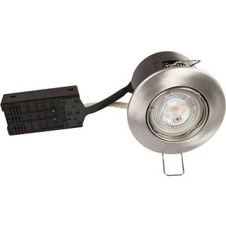 LED spot 5W dæmpbar flimmerfri 3000K 450Lm - Rund, børstet