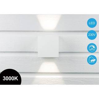 Quadra Pro LED Væglampe Hvid IP65 - Lagersalg så længe lager haves