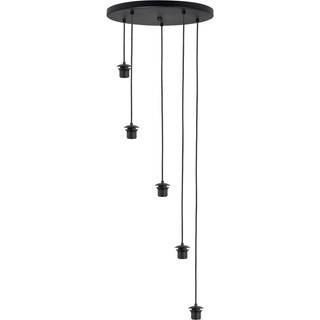 Fantasy pendellampe, 5 lyskilder, sort