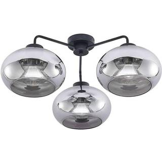 Loftslampe Navidia Lindby, dæmpbar, Sort, Stue/spisestue, Metal, Moderne