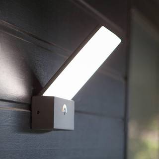 LUTEC PANO udendørs LED væglampe,  IP54, mørk grå