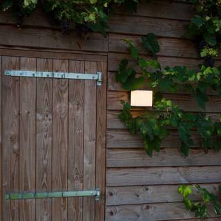 Doblo udendørs LED-væglampe terning, 15 cm 3.000 K