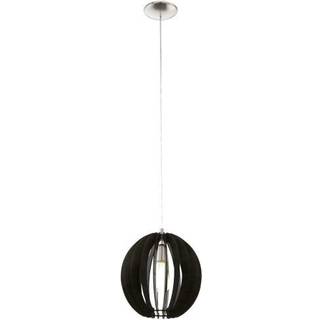 EGLO Cossano Pendel lampe Ø300 mm Med E27 i Sort Træ