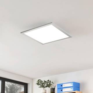 Prios LED-panel Gelora, 40 cm, 4.000 K, sølvfarvet, aluminium