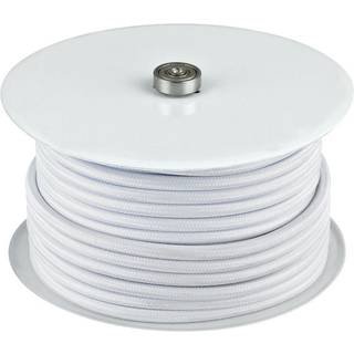 Halo Design kabelrulle med tekstilledning, hvid - 25 meter