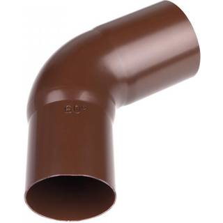 Plastmo bøjning, PVC, brun, 60° - Ø110 mm
