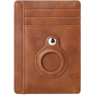 Kortholder med RFID-signalblokering og Airtag-holder Brun