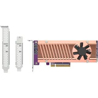 QNAP Dual M.2 PCIe SSD expansion card 2xM.2 2280/22110 PCIe Gen3 x8 host interface