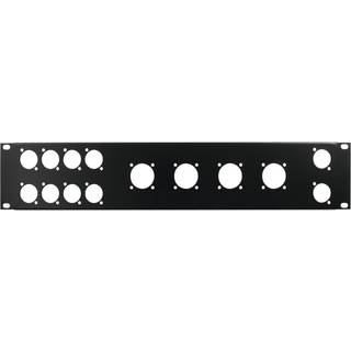 Omnitronic Front Panel Z-19 8x D-Type/4xNL8/T 2U omnitronisk frontpanel foran