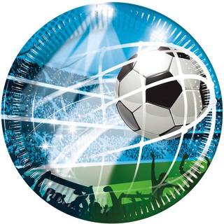 Tallerkener Fodbold Fans - 8 Stk (20cm)