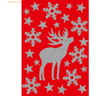 Herma stickers selvklæbende klistermærker - Magic julehjort glitter